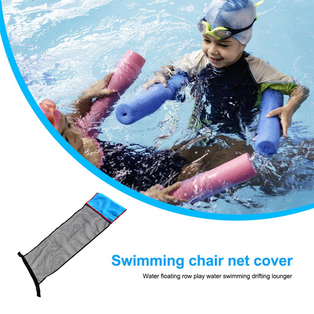 Pool Noodle Sling Mesh Chair Soft Noodle Chair Comfortable Mesh Noodle Sling for Floating Pool Noodle