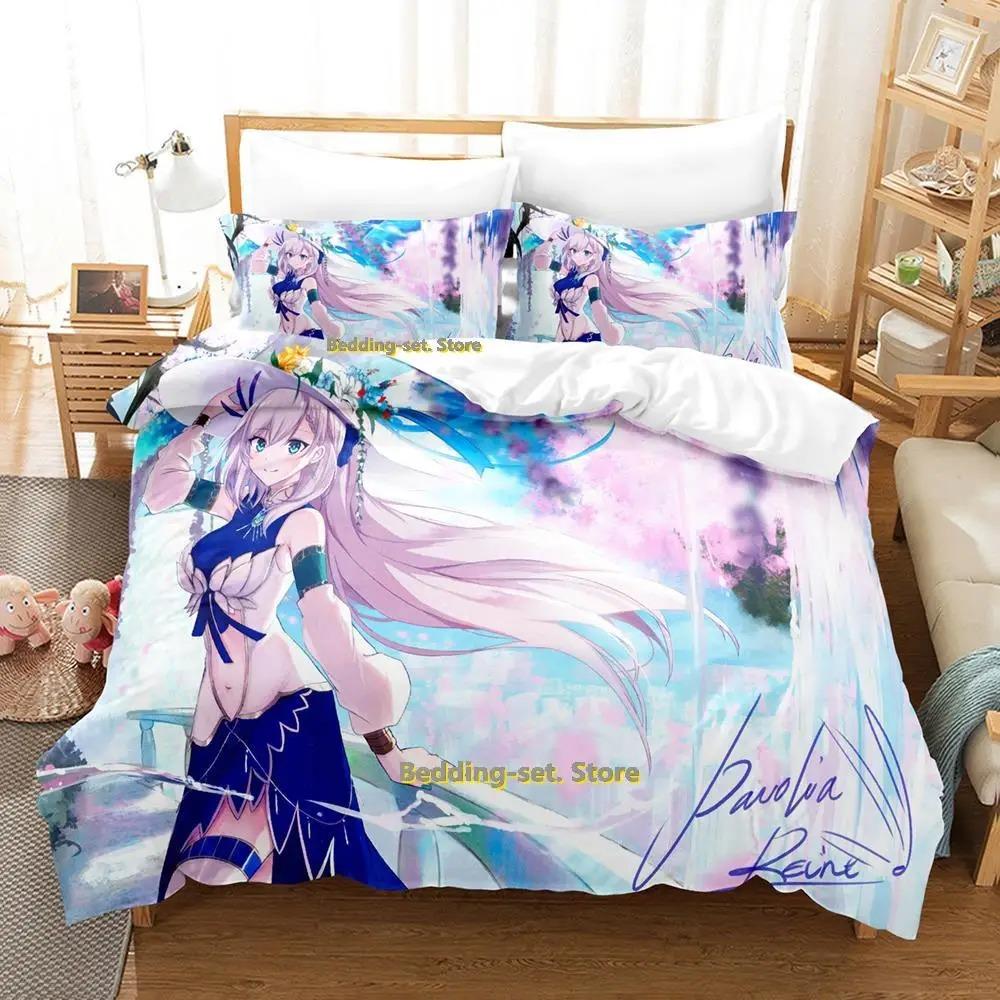 Comfortable Anime Print Bedding Set With Duvet Cover And Pillowcases Single Twin Full Queen King Sizes For Adults And Kids