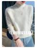 Women's Wool Cashmere Half-High Collar Sweater - Autumn & Winter Versatile Knit Pullover