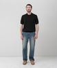 MANNERGRAM 100% Soft Cotton 3-Ply Polo Short Sleeve Knit Black