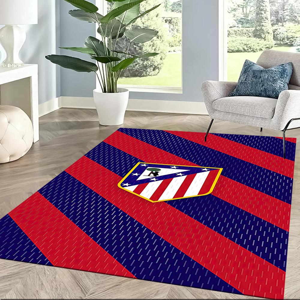 Atletico Madrid Area Rug Suitable For Hallway Bedrooms Decorate Room Playrooms Antislip Carpet Anime Office Decor