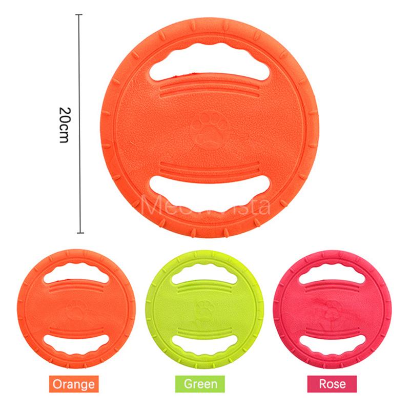 Bite Resistant Dog Flying Disc Pull Ring Toy Soft TPR Interactive Tug-of-war Toy for Outdoor Training Floating & Teeth Cleaning