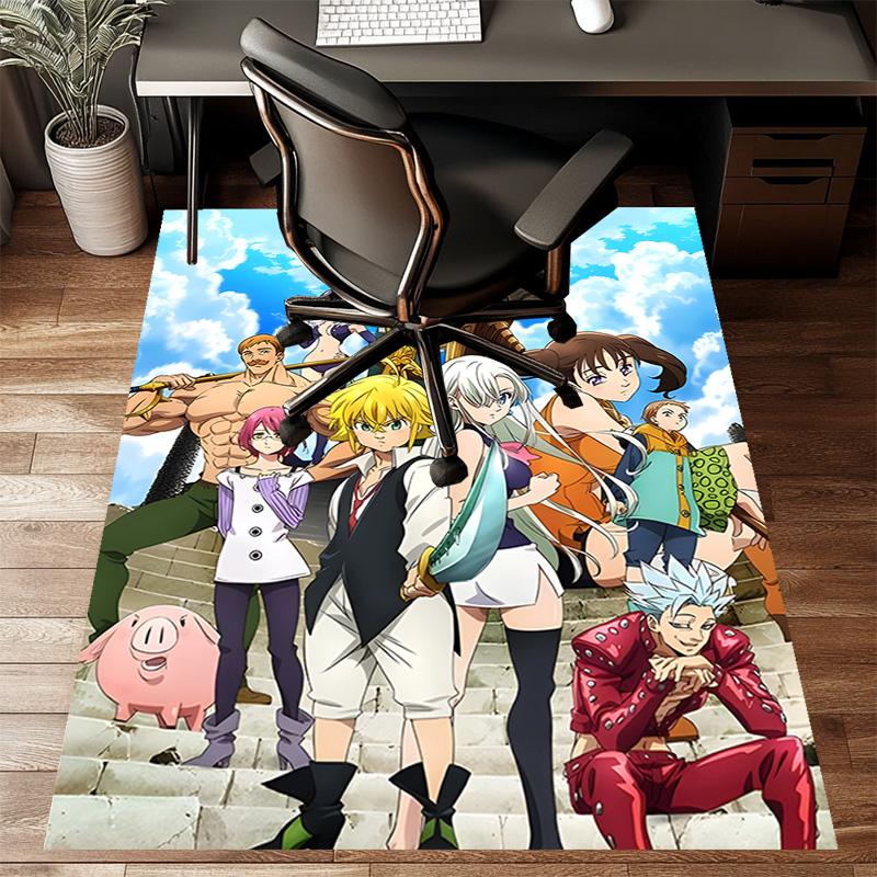 1pc Seven Deadly Sins2 Design Printed Area Rug Carpet for Bedroom Living Room Home Decor Rugs Mat Non Slip Mat Rug for Bedside