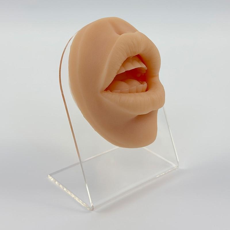 Professional Silicone Body Facials Piercing Trainer With Realistic Skin Texture For Dental Education And Aesthetic Labs