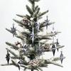 12pcs Plastic Christmas Hanging Ornaments Glittering Star Shaped Xmas Tree Pendant DIY Party Supplies Festival Decorations