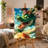 Paint by Numbers Picture with Frame Dragon Ball In the Clouds 50x70 Cm