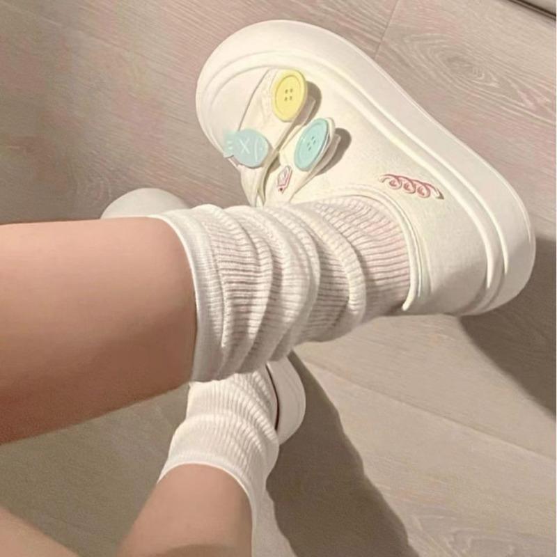 White Deer Niche Original Velcro Big-headed Shoes for Women's New Autumn Ugly Cute Thick-soled Little White Shoes for Women