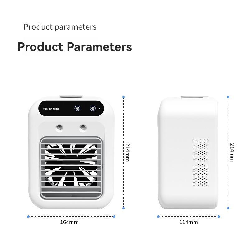 Spray Desktop Air Cooler USB Spray Mini Small Air Conditioning Fan Desktop Cold Fan Dormitory Mobile Summer Refrigeration