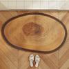 Log Soft Diatom Mud Floor Mat Bathroom Floor Mat Bathroom Door Water Absorption Quick Drying Dirt Resistant Non-slip Mat