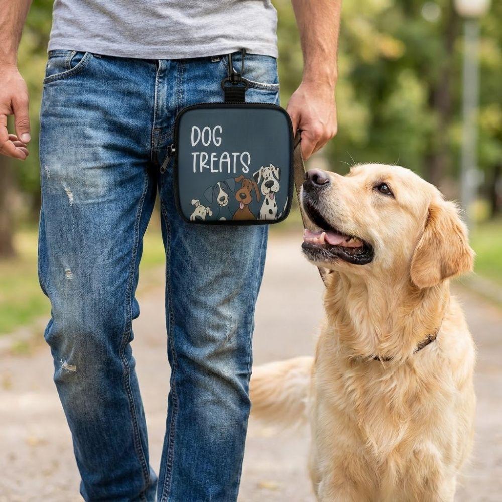 Transparent Window Pet Training Reward Bag Waterproof Dog Care Bag Dog Treat Pouch Pet Training