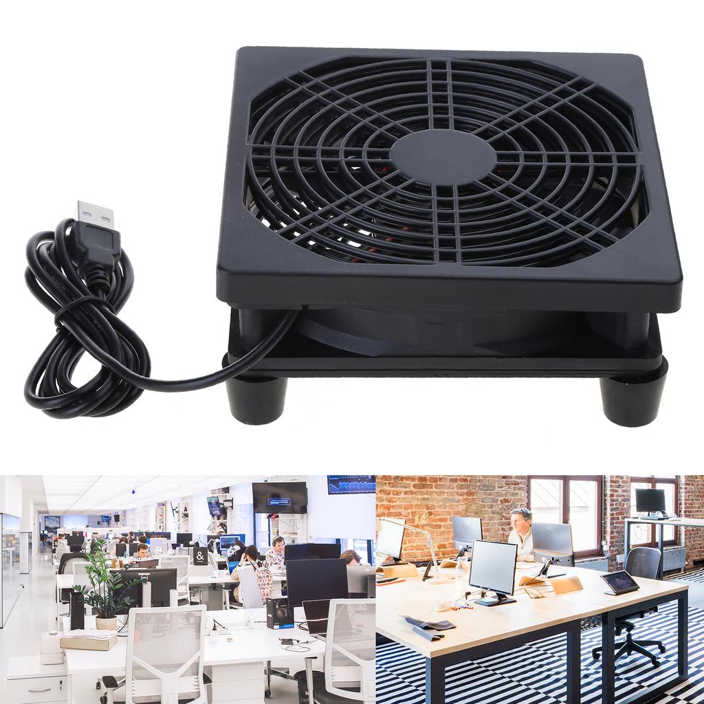 120mm 5V USB Powered Fan Cooling for Router Modem TV Box Router Cooling Case Fan for Cooling Various Electronics Device