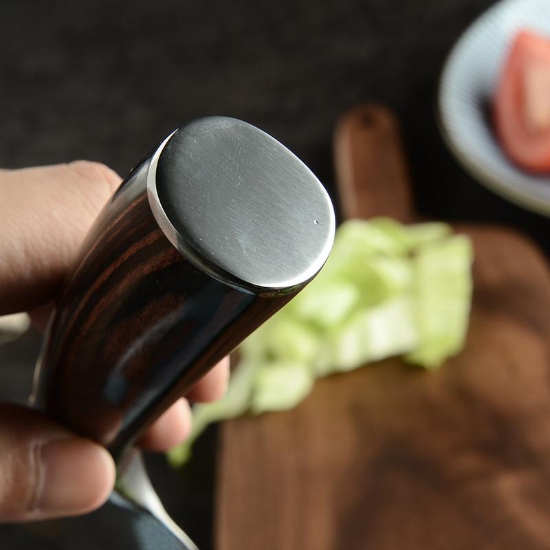 Steak Knives Set of 6 Inch Non Serrated Razor-Sharp Durable Dinner Knives with Stainless Steel Damascus Pattern Rust Resistant & Easy To Maintain