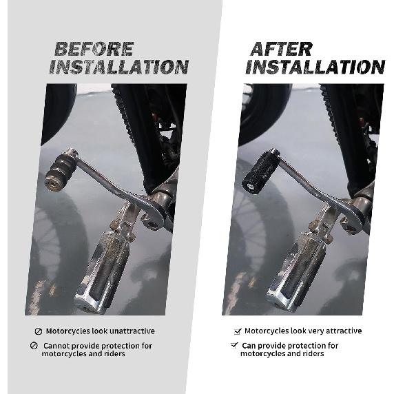 HDBUBALUS Shifter Peg Motorcycle Shift Lever Black CNC Billet Foot Pegs Compatible with Harley Dyna Sportster Softail Street Road Glide Touring