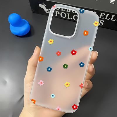 Colorful Small Flowers Phone Case For Iphone 17 17air 16 15 14 13 12 11 8 7 Pro Max Mobile Protective Case Soft Fundas  Cover