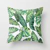 Green Tropical Leaf Pillow Cover Fleshy Polyester Pillow Cushion Cover Decoration Salon Home Decor Throw Pillows Car Seat Chair