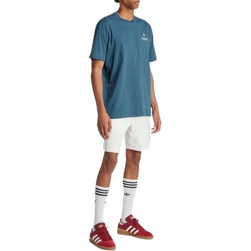 adidas Originals Flame Trefoil Print T-Shirt for Men, Night Blue