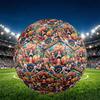One Piece Print Size 5 Soccer Ball, PU Wear Resistant Football for Match Training and Daily Practice, Birthday Gift for Soccer Fans