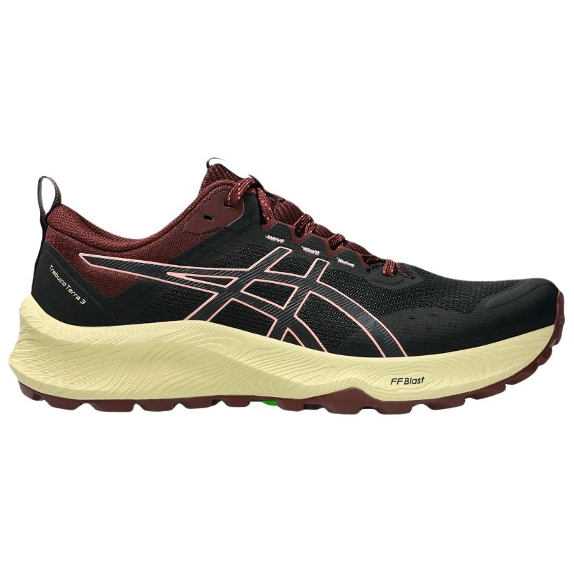 Asics Trabuco Terra 3 Comfortable Versatile Mesh Breathable Supportive Rebound Running Shoes Women sneaker Black 1012B925-001