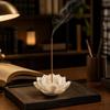 Ceramic Incense Stick Holder Ash Catcher Lotus Aromatherapy Stand Incense Burning Tray  Teahouse
