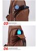 Men's Korean Style Multifunctional Crossbody Chest Bag and Waist Backpack for Outdoors