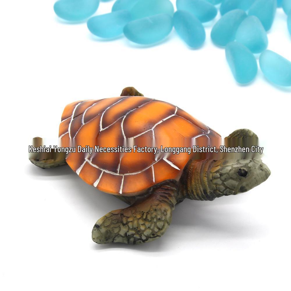 Simulated Resin Turtle Ornament for Aquarium Landscape Decoration