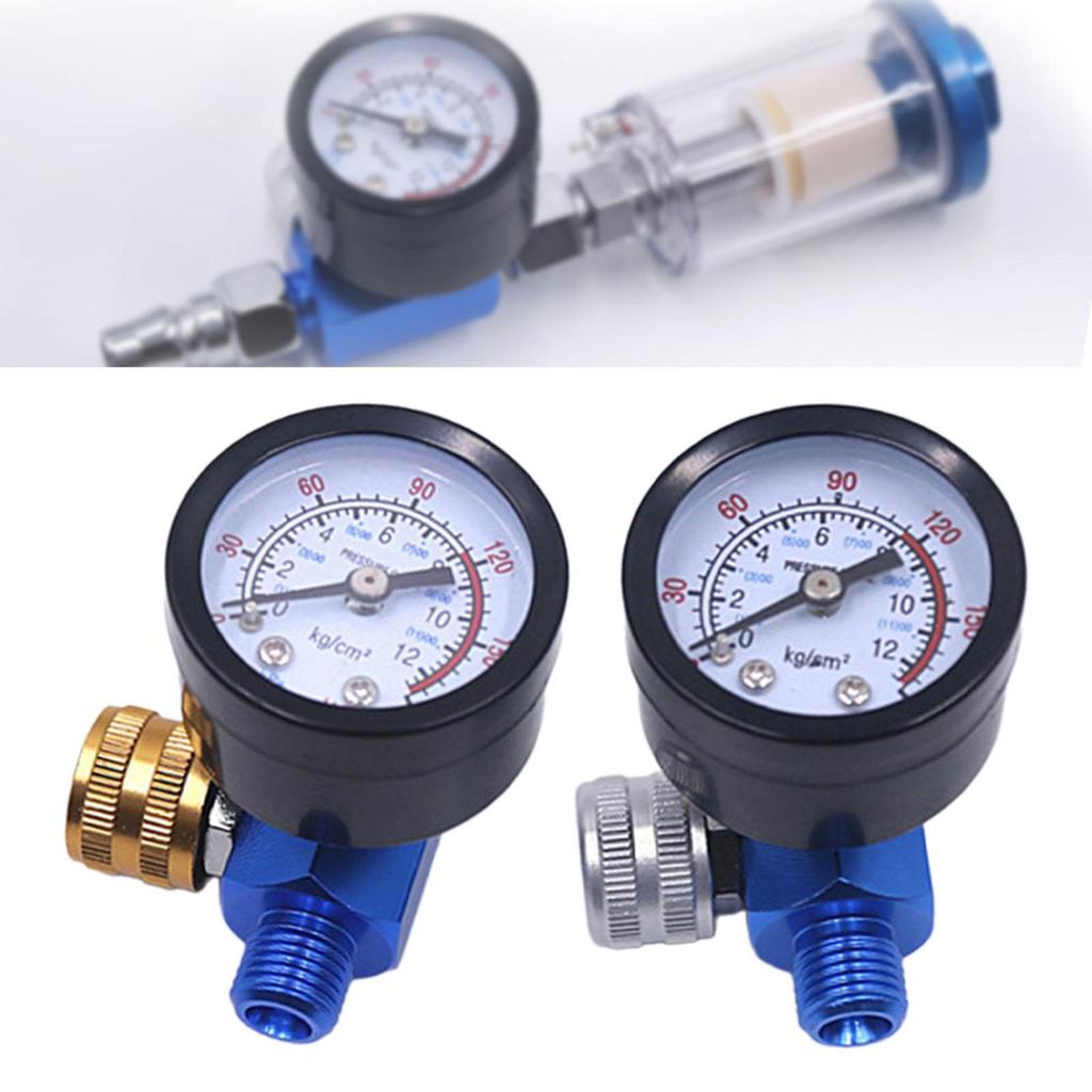 Luftdruckregler G1/4" Gewinde Kompakter Luftwerkzeug-Druckregler mit