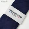 [New Yorker Blue] Solid Pattern Tie NB917348 Navy, One Size Fits All, Business Suit Style, Gift