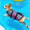 Strong Buoyancy Dog Life Jacket Shark Fin Style Quick Drying Puppy Safety Vests Shiny Scales Adjustable Pet Life Vest Pet Safety