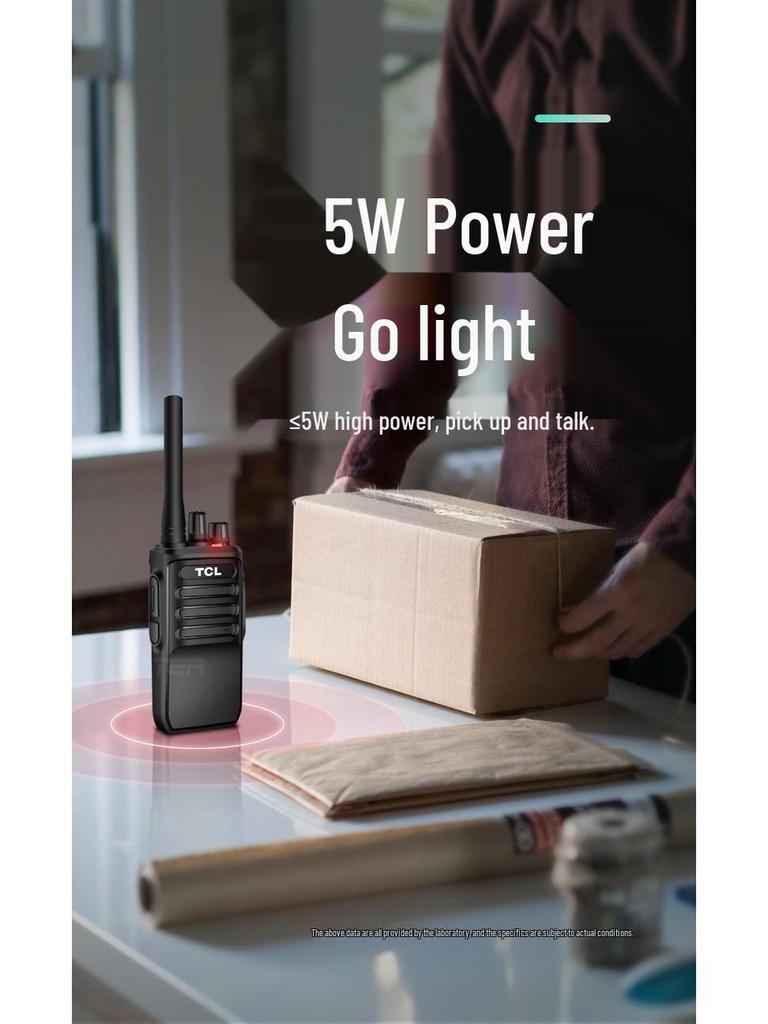 Compatible with TCL HT6/HT8/HT9 Walkie-Talkie for High-Power Outdoor, Basement, Construction, or Hotel Use