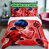3pcs Ladybug Bedding Set for All Season Use, Cozy Printed Bedclothes Suitable For Bedroom Ideal Birthday Gift for Family