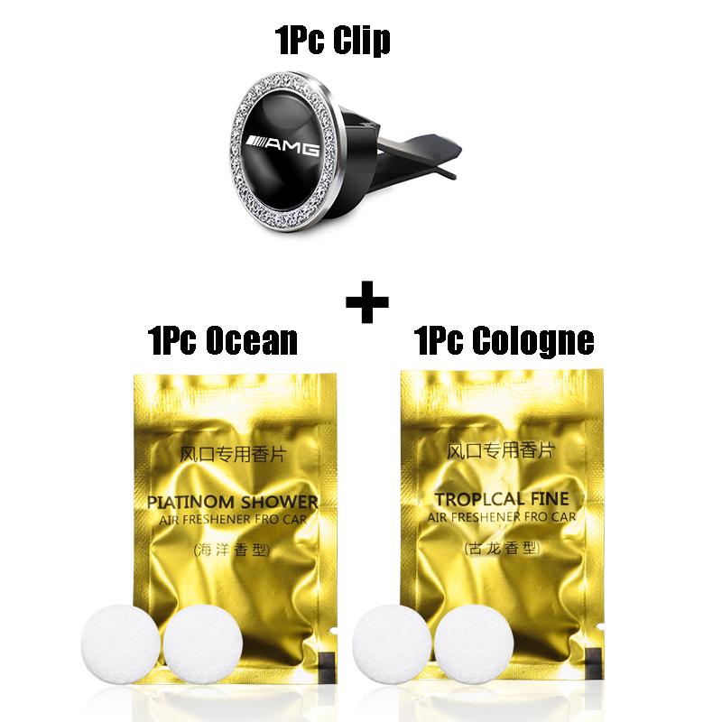 1Pcs Air Outlet Aromatherapy Clip Car Solid Perfume Freshener For Mercedes Benz AMG Smart W205 C300 W203 W206 W108 W124 W126 OU7