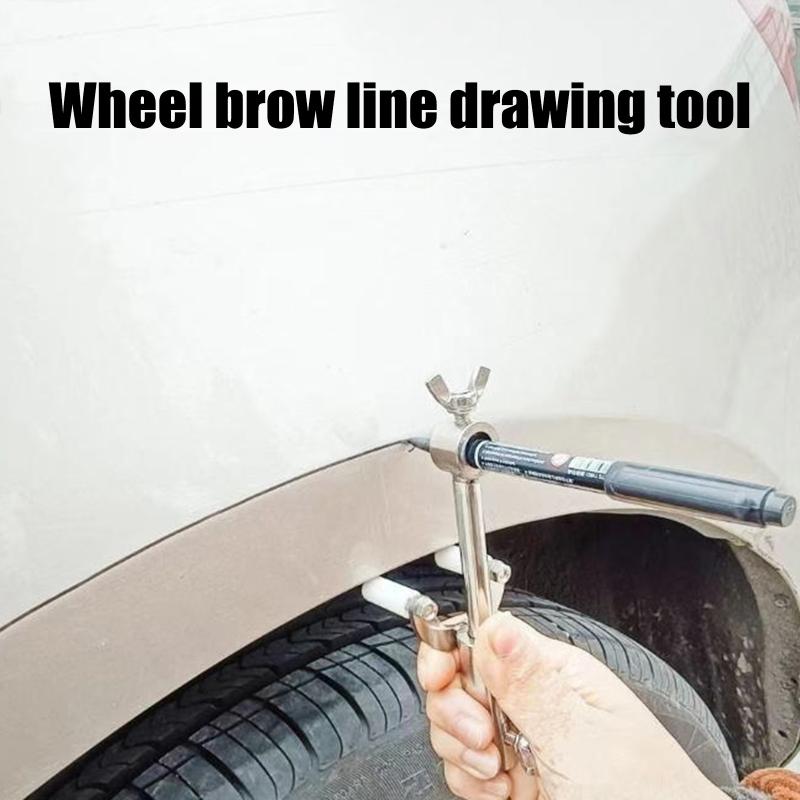 Car Wheel Eyebrow Scriber Auto Sheet Metal Dent Repair Tool Data Recovery Wheel Eyebrow Rib Line Parallel Drawing Tool