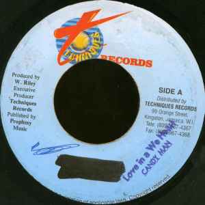 

7-дюймовая пластинка CANDY MAN - Love In A We Heart NONE Techniques Japan Регги, Ска и Даб Использовано