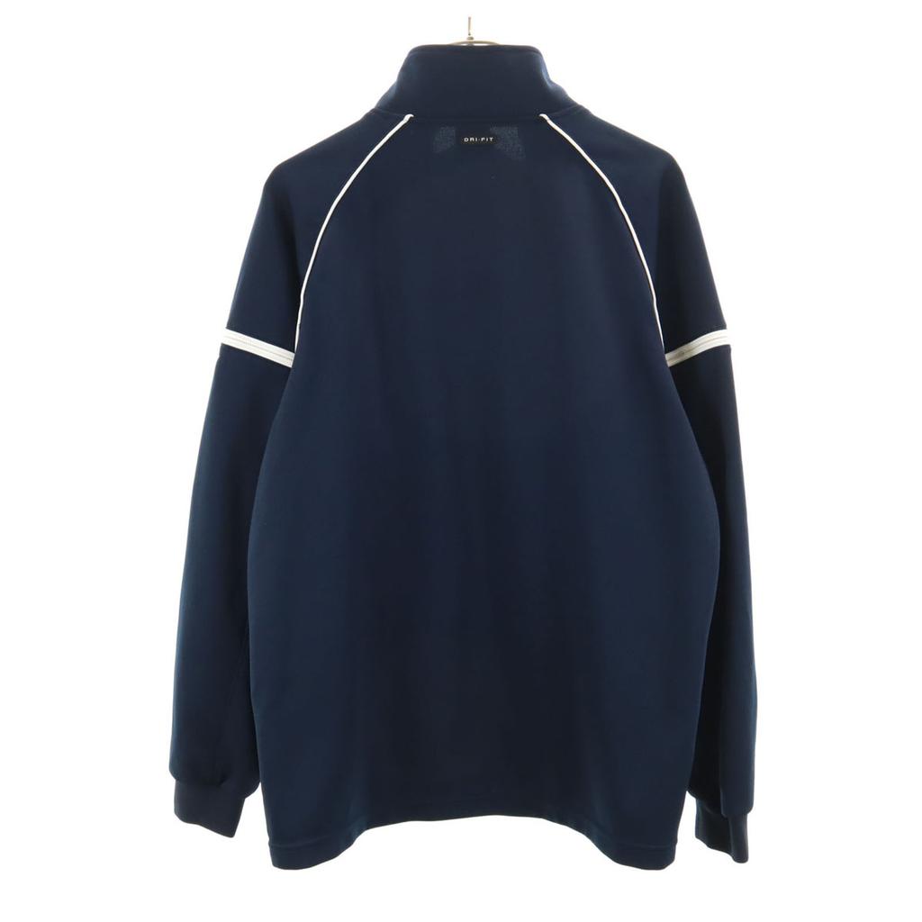 Nike Tepláková bunda L Námořnická modrá DRI-FIT dres Pánská Použitá