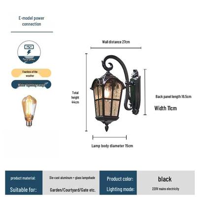 Outdoor Roman Style Wall Lamp