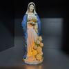 Yousheng Virgin Mary Garden Light, Outdoor Mary Statue with LED Glowing Rose, Blessed Mother Figurine for Catholic Garden Lawn Patio Decor, Memorial