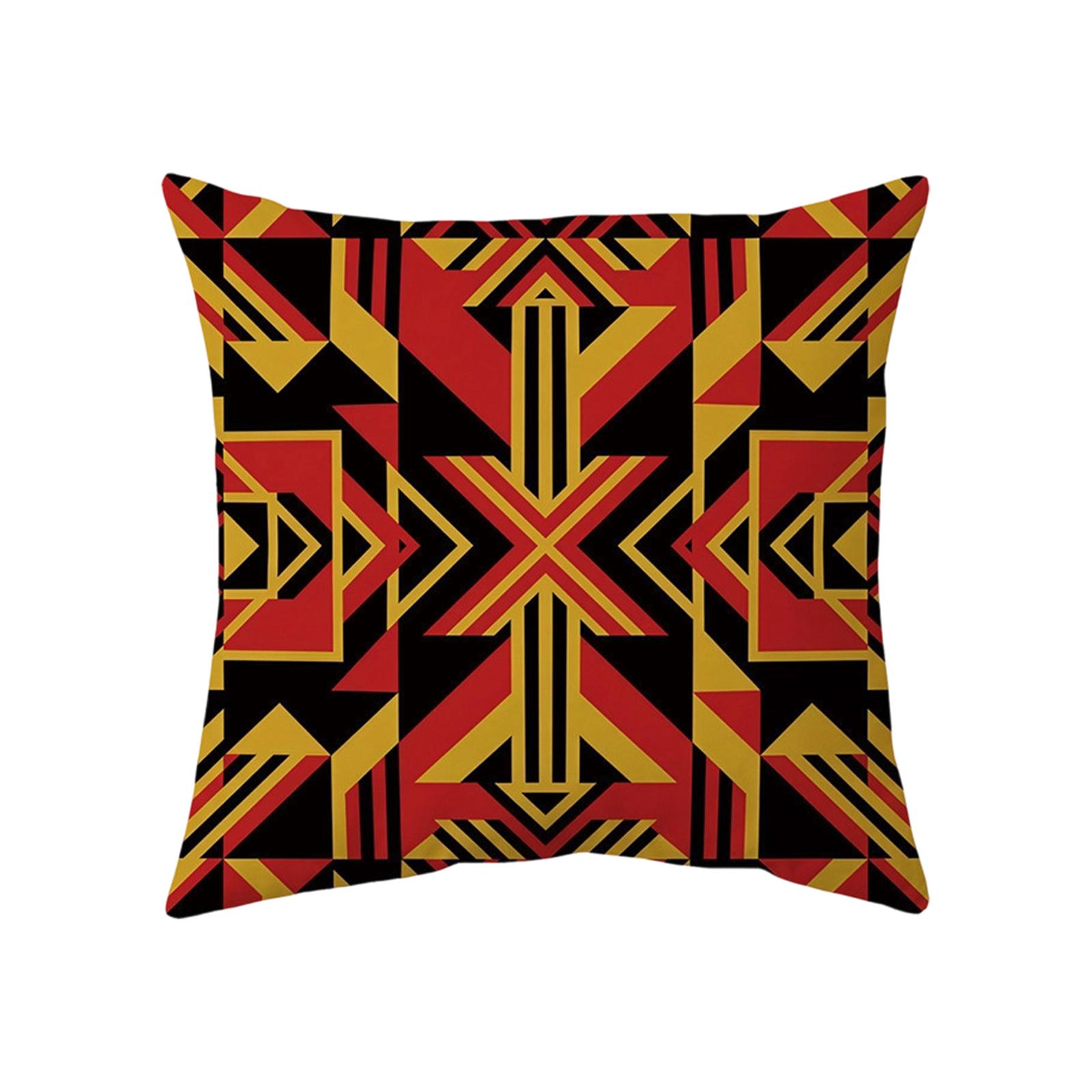 Чехол на подушку с геометрическим принтом на футбольную тематику без наполнителя Чехол на диванную подушку Домашний Декор Подушка One Size