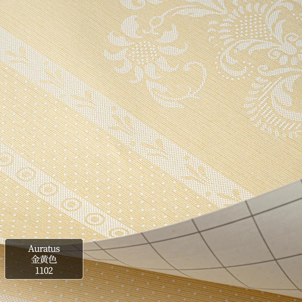 Netkané samolepicí tapety Evropský styl Velký květ Svislý pruh Domácí dekorace Tapeta Samolepicí