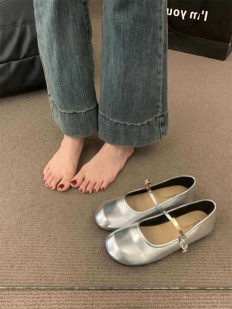 

Bailamos 2025 New Brand Women Flat Shoes Fashion Ladies Casual Dress Mary Jane Shoes Soft Flat Ballerinas Shoes Mujer 35