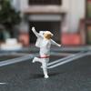 Shoucangjia Scale Figure Miniature Figurine Resin Mini Doll Model Creative Photography Sand Table Scene Prop DIY Landscaping Astronaut Hand-Painted