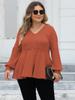 Plus Size Solido Sexy Elegante T-shirt da donna con scollo a V Chic Basic Dolce Streetwear Top femminile coreano Fashion Design Casual Slim Abbigliamento 2024