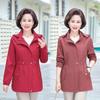 Spring Windbreaker Jacket Fashion Women's Plus Size Spring and Autumn Middle-aged Leisure Jacket Top