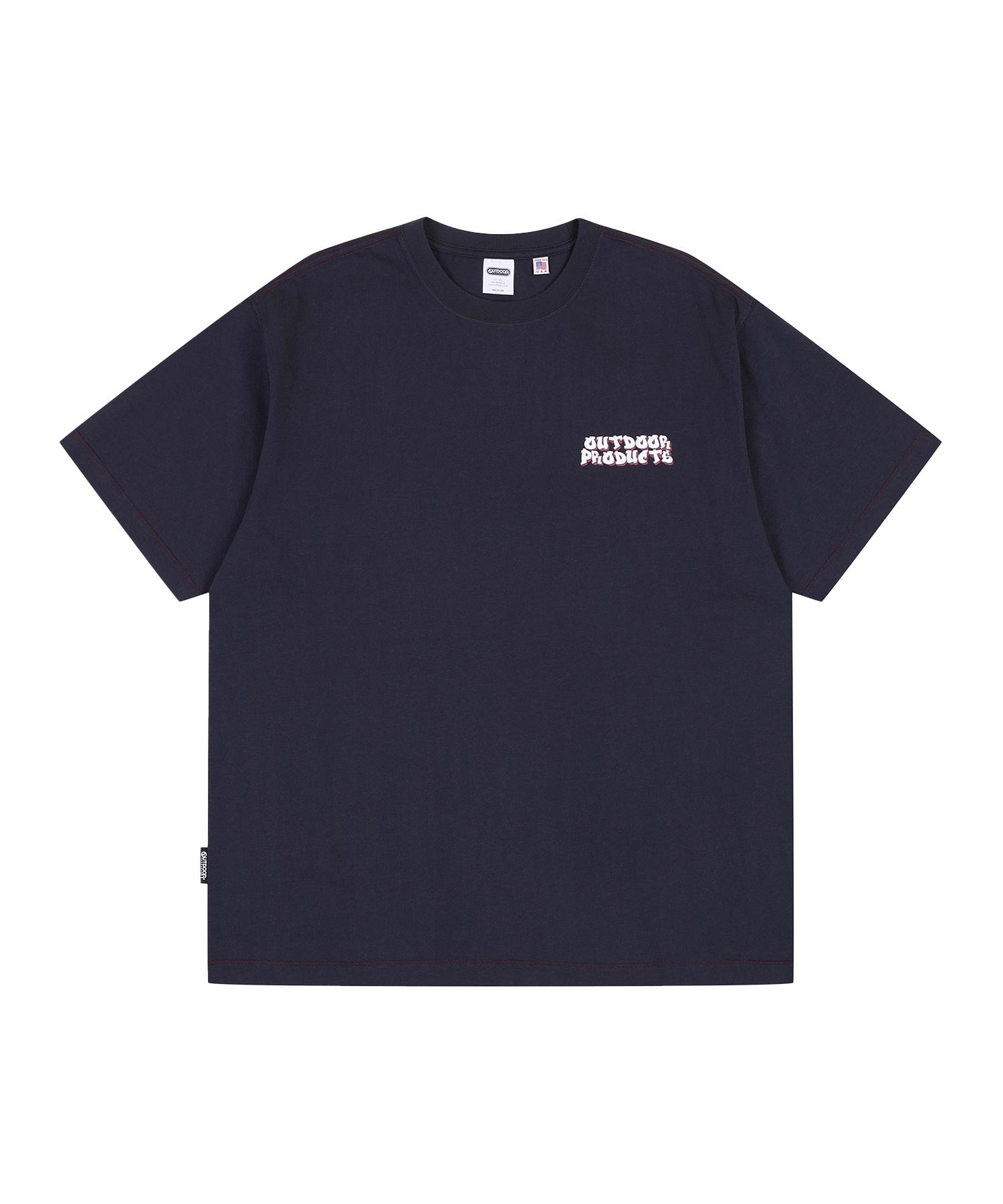 Outdoor Products Color Stitch Half Sleeve (Navy) Navy/S