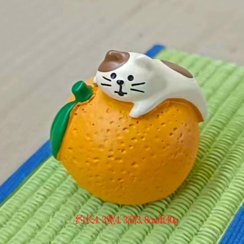 

ZAKKA Grocery Japanese Cat Orange INS Creative Tide Play Miniature Gifts Resin DIY Home Furnishings, Crafts Ornaments