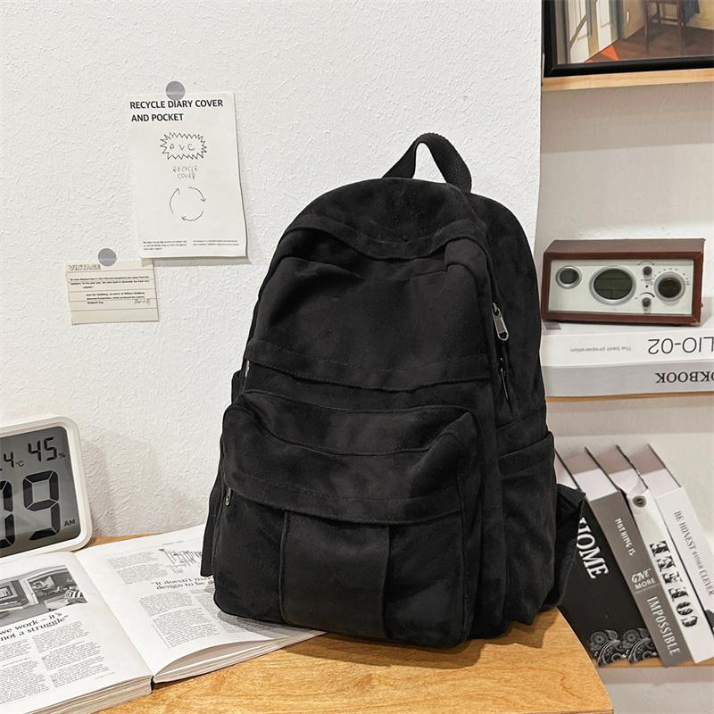 Stylish Backpack for Men and Women with Multiple Pockets and Front Zipper Design
