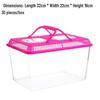 Children's Portable Transparent Pet Transport Box: Small to Large Fish/Turtle Tank
