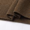 SNOWFLYING Women's 100% Merino Wool Half-Zip Hooded Ribbed Sweater