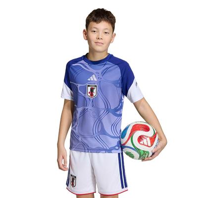 Adidas Soccer Short Sleeve T-Shirt Kids Japan National Team 2026 Home Pre-Match Jersey E0538 Boys