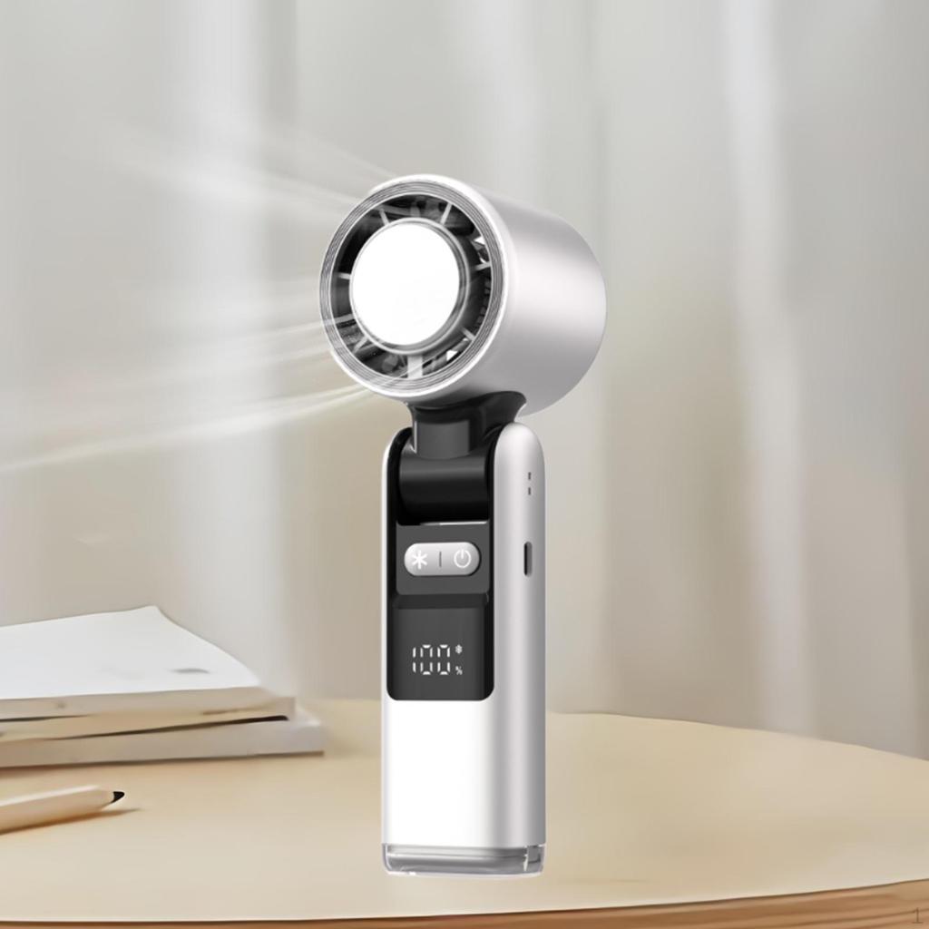 Handheld Personal Turbo Fan 1-100 Speed Brushless Motor Multifunctional for Travel Camping with