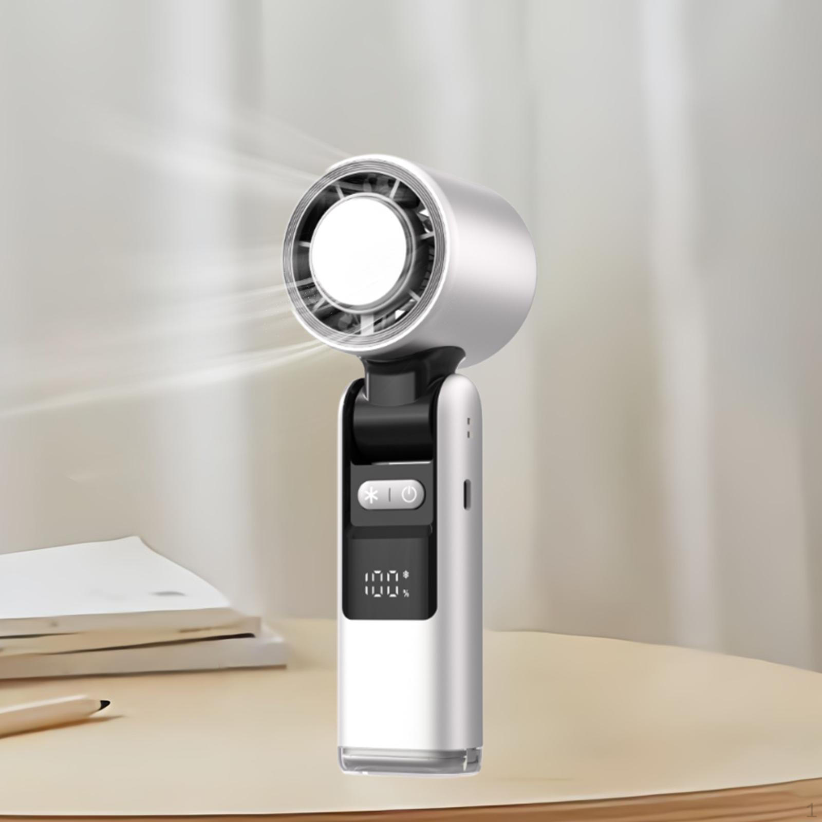 

Ручной персональный турбовентилятор 1-100 скоростей Бесщеточный двигатель Многофункциональный для путешествий, кемпинга с